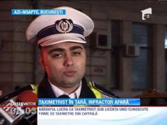 Taximetrist in tara, infractor afara