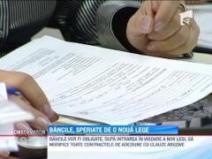 Bancile, speriate de o noua lege