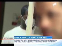 Barack Obama, munca voluntara impreuna cu sotia sa