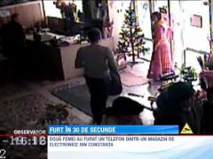 Jaf in 30 de secunde! Doua femei de etnie roma din Constanta l-au lasat fara telefon pe patronul unui magazin de electronice