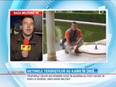 Trupurile celor doi romani ucisi de teroristi in Algeria au ajuns in tara