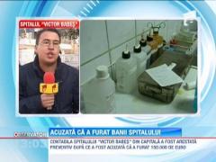 Contabila Spitalului "Victor Babes", acuzata ca a furat 150.000 de euro din banii institutiei