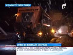 Cod galben de vreme rea pentru 22 de judete si Capitala. Viscolul a pus deja stapanire pe Pasul Tihuta