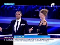 Catalin Botezatu si Emma Dumitrescu, la emisiunea "Cu banii jos"