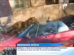 Razbunarea sotului! A rasturnat balegar peste decapotabila nevestei, dupa ce a aflat ca femeia si-a facut cont pe un site de matrimoniale