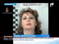 Patru romani au fost arestati in Italia pentru comiterea mai multor jafuri