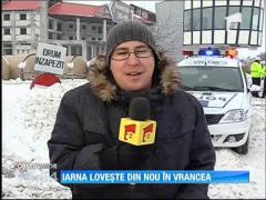 Iarna loveste din nou in Vrancea
