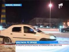 Manevre periculoase si scartait puternic de roti intr-o parcare din statiunea Mamaia