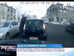 Lectie de maniere in trafic
