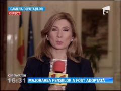 Pensii mai mari cu 4%