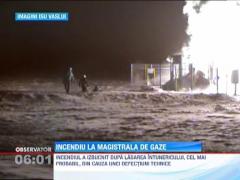 Incendiu la principala magistrala cu gaz din judetul Vaslui