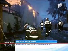Un incendiu puternic a lasat pe drumuri doua familii dintr-o localitate bistriteana