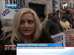 Proteste impotriva violului la Timisoara