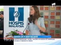 Revista americana "Globe" sustine ca Ducesa de Cambridge ar avea o tumora pe creier