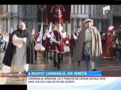 A inceput carnavalul de la Venetia