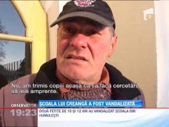 Scoala lui Ion Creanga, devastata de vandali