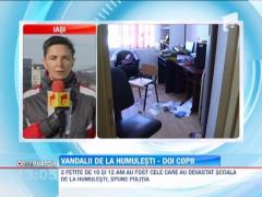Doua fetite de 10 si 12 ani sunt principalii suspecti in cazul devastarii scolii din Humulesti