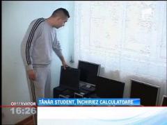 Un tanar student din Targu Jiu inchiriaza calculatoare second-hand