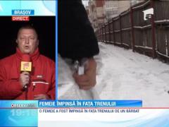Incident socant intr-o gara din Brasov! Un barbat a injunghiat o femeie si a aruncat-o in fata unui tren
