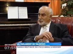 Varujan Vosganian stie sa cante la pianina