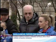 Torta olimpica, purtata prin Bucuresti