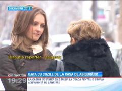 Gata cu cozile la Casa de Asigurari!