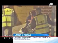 A nascut pe trotuar!