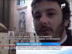 La Palermo, sute de romani au organizat o procesiune prin oras