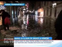 Maree cu sloiuri de gheata la Venetia