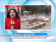Asociatia "Litoral" cere Guvernului o zi libera in plus, pentru o vacanta prelungita de 1 Mai si de Pasti