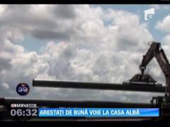 Actrita Daryl Hannah, arestata la un miting al ecologistilor in fara Casei Albe