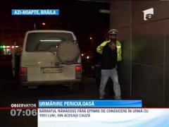 Un sofer baut a facut circ in fata Spitalului Judetean din Braila