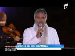 Tenorul Andrea Bocelli concerteaza in Romania