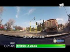 Cristi Chivu a dat interviu la volan!