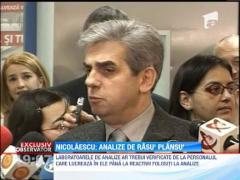 Nicolaescu: Analize de Rasu-plansu