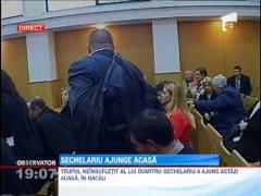 Trupul neinsufletit al fostului primar, Dumitru Sechelariu, a ajuns in tara