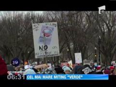 Zeci de mii de manifestanti au cerut administratiei americane sa ia masuri pentru prevenirea incalzirii globale