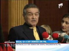 Gigi Becali si-a dat demisia din PNL