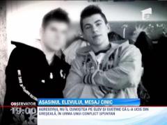 Asasinul elevului, mesaj cinic: Asta e, frate, imi pare rau, se mai intampla!