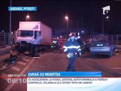 A intrat intr-un camion, din cauza vitezei