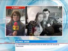Elevul de 15 ani din Targoviste, care a fost ucis langa scoala, va fi inmormantat astazi