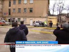 Un afacerist din Hunedoara si-a impuscat mortal fosta sotie si apoi s-a sinucis