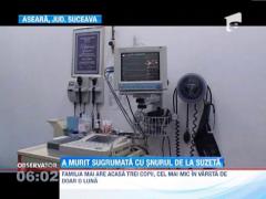 Tragedie intr-o comuna suceveana! Un bebelus de un an a murit strangulat cu snurul de la suzeta pe care mama i a dat o ca sa-l linisteasca