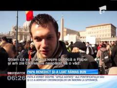 Ultima zi din pontificatul Papei Benedict al XVI-lea