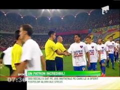 Gigi Becali i-a invitat pe eroii de la Sevilla sa-si ia biletele de pe jos!