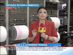 Un nou cutremur de 4,2 a avut loc in Vrancea