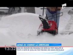 Furtuna puternica de zapada in SUA. Peste 2.600 de zboruri au fost anulate