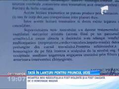 Update: S-a legat cu lanturi de balustrada clinicii unde doctorul care i-a ucis pruncul inca mai profeseaza