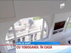 Un cuplu de americani si-au instalat in casa un tobogan!