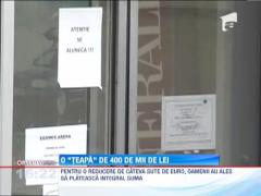 Teapa de 400.000 de lei, cu masini, la Piatra Neamt